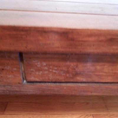 Lot 180: Block Style Heavy Wood Coffee Table