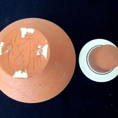 Lot 274: 1970's Studio Pottery Terracotta Covered Ovoid Vessel