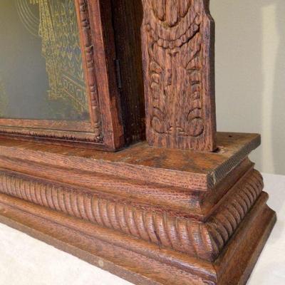 Lot 149: Antique Victorian Gingerbread Mantel Clock 