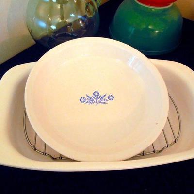 Lot 169: Vintage Lot of Corningware, Pyrex, Buffalo China, etc