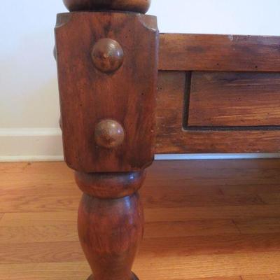 Lot 180: Block Style Heavy Wood Coffee Table