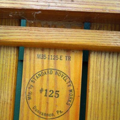Lot 222: A Vintage Belknap Wooden Sled with Steel Gliders