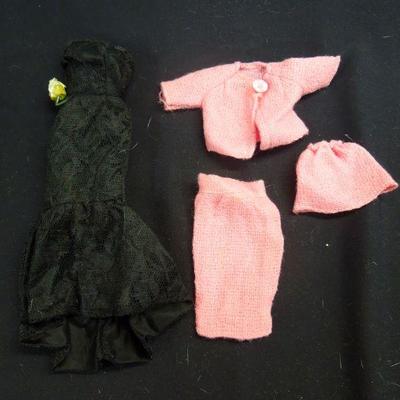 Lot 49: Large Group of Vintage Homemade  Fashion Doll Clone Clothes 