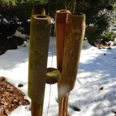Bambo Stalk Hand Carved Wind Chimes