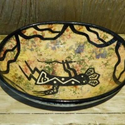 Mana Pottery Apache Design Hand Crafted Stoneware Pottery 9