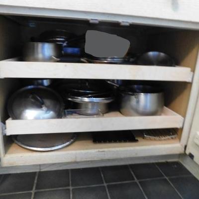 Entire Contents of Pots and Pans Cabinet Kitchen #1