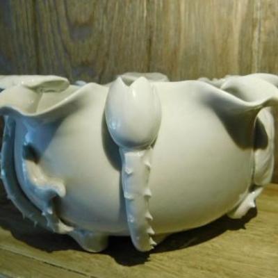 Asian Art Pottery Bowl 8