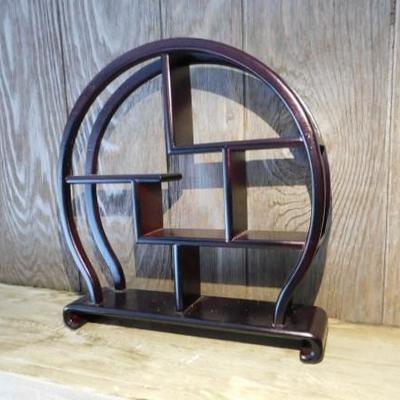Asian Rosewood (?) Curio Snuff Bottle Stand 11