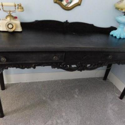 Antique Royal Furniture Co. Grand Rapids, MI Walnut Desk 