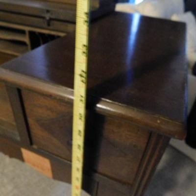 Antique Library Desk with Gallery 40