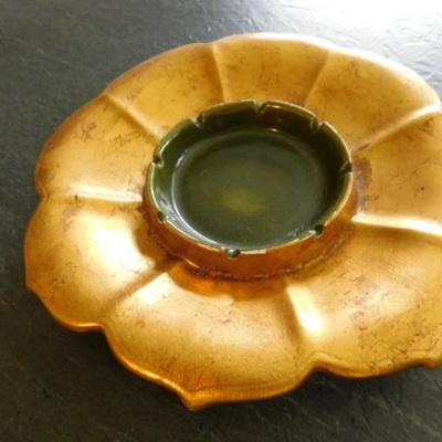 Signed California Pottery Flower Ash Tray