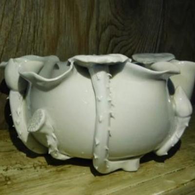 Asian Art Pottery Bowl 8