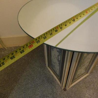 Four Hinged Panel Table Base with Mirror Top 23