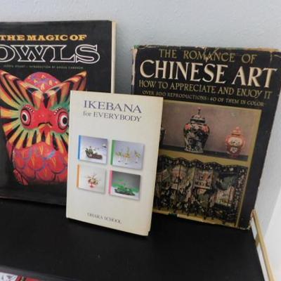 Collection of Color, Pictorial, and How-To Asian Art and Ikebana Books