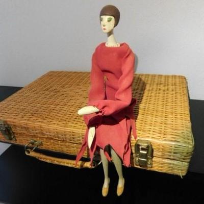 Mid Century Wood Hinged Limb Doll 13