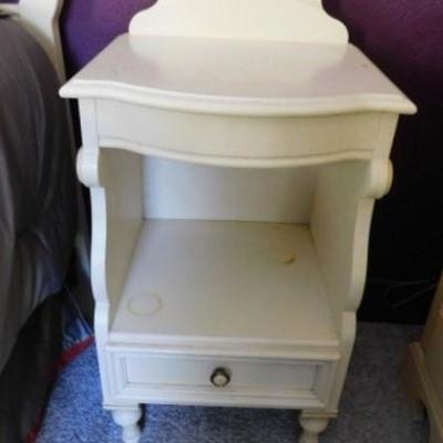 Provencial White Bedside Table 16