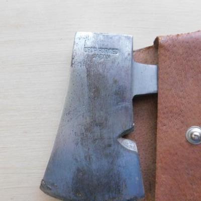 Japanese Forged Steel Hatchet with Matching Sheath