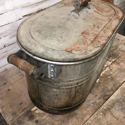 Antique double boiler Copper Bottom