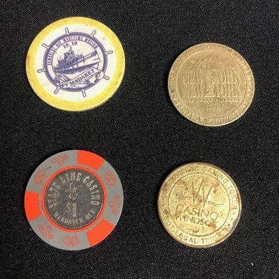 Lot 55 Casino gaming chips New York, New York and Stateline