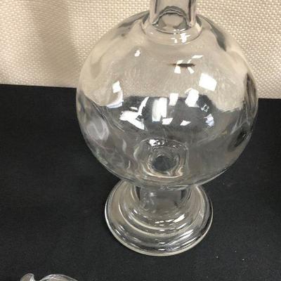 Clear Glass Apothecary Jar 