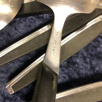 Stainless partial set of Mid century  