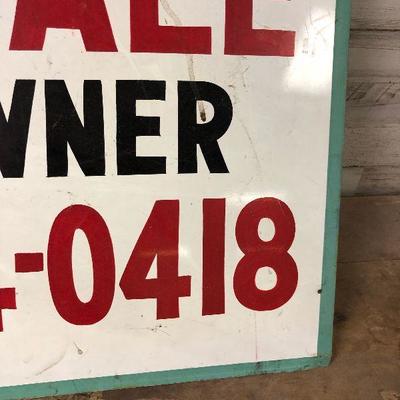 Vintage tin sign - For sale by owner 