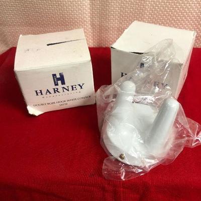 Pair of Harney double robe hooks new in the box 