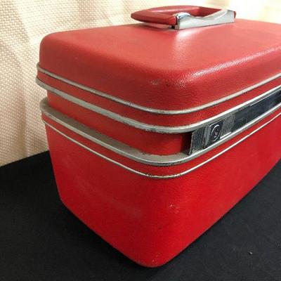 1960's Red Samsonite Cosmetic case