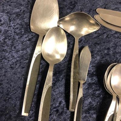 Stainless partial set of Mid century  