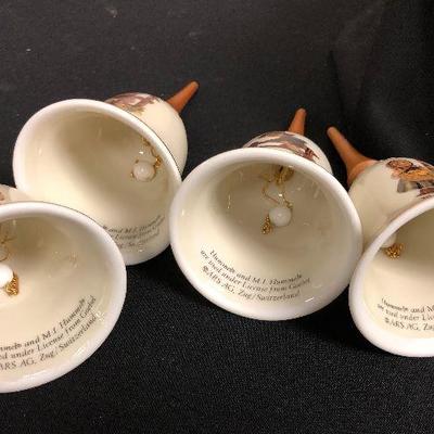 4 MJ Hummel collectible bells 6 inches tall