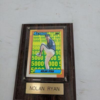 Nolan Ryan Astros Card Framed