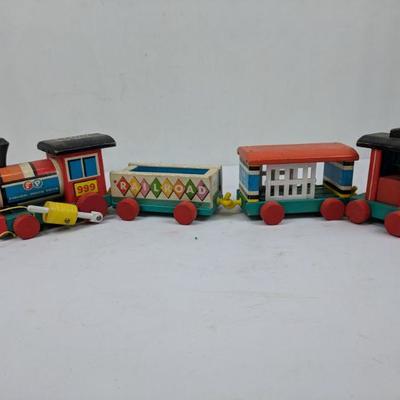 Vintage 1960s Fisher Price Huffy Puffy Train, 999