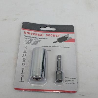 Universal Socket, Fits Both Standard & Metric