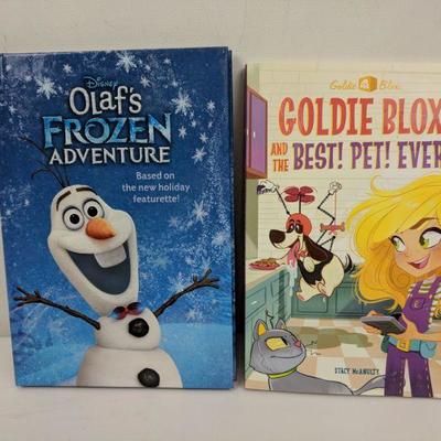 2 Kid Books, Olaf's Frozen Adventure & Goldie Blox & the Best Pet Ever!