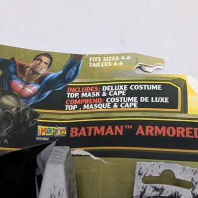 Child Costume, Batman Armored Deluxe, 4-6, Includes- Top, Mask & Cape - New