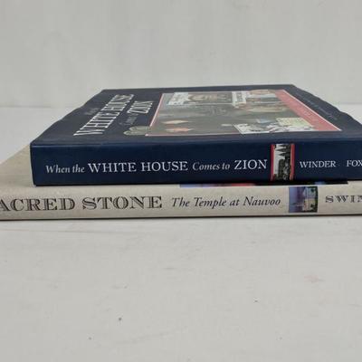 2 Books, When the White House Comes to Zion & Sacred Stone The Temple at Nauvoo