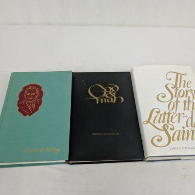 3 Vintage LDS Books, Gospel Ideals, God & Man, Story of the Latter-Day Saints