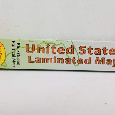 United States Laminated Map - Dry-Erase - 36