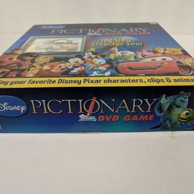 2 Disney Board Games, Disney Pictionary DVD Game, Pixar Monopoly - Complete