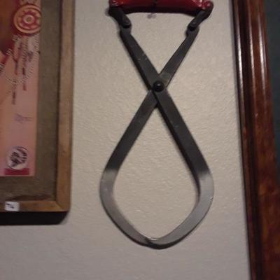 ANTIQUE ICE BLOCK TONGS