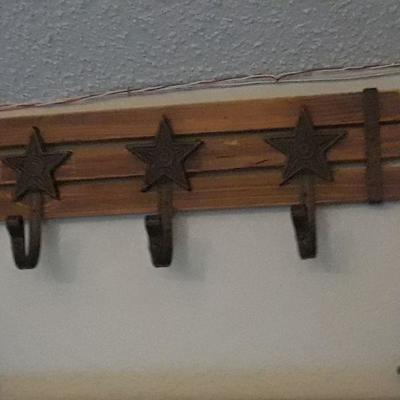 RUSTIC STARS COAT HANGER
