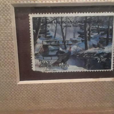 ORIGINAL LIMITED EDITION TURKEY PRINT WITH STAMP NUMBERED