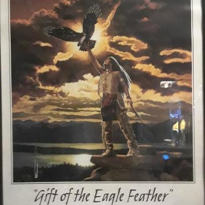 PRINT OF "GIFT OF THE EAGLE FEATHER"