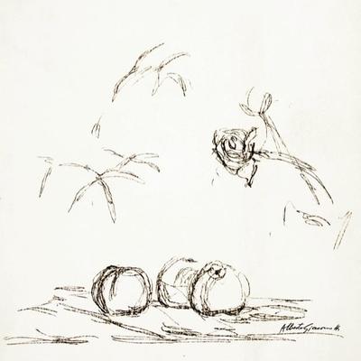 Alberto Giacometti, Fleurs from Souvenirs, 1972