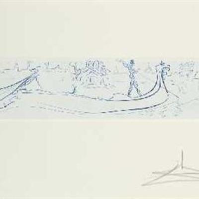 Salvador Dali, Vision of Venice, 1968, Original Restrike Etching