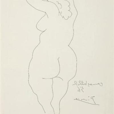 Pablo Picasso, Femme vue de Dos, 1956