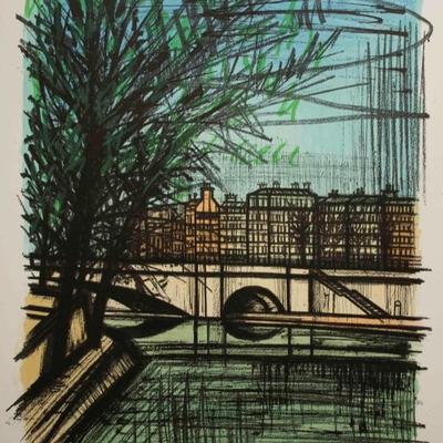 Bernard Buffet, La Seine I, 1968, Original Lithograph