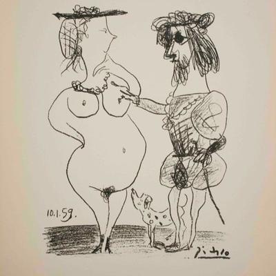 Pablo Picasso, Le Seigneur et la Dame, 1959