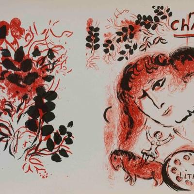 Marc Chagall, Lithograph III, 1962 Original Restrike etching