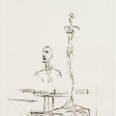 Alberto Giacometti, The Search, Circa 1968, Original Restrike Etching